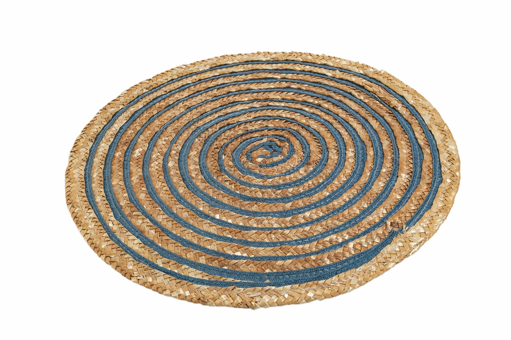 Set 6 tovagliette tonde Ø38 cm in fibra vegetale con spirale colorata  Spiral