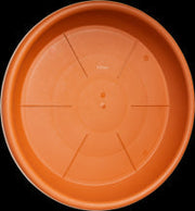 Sottovaso in plastica tondo per vaso Tivoli colore terracotta