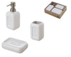 Set accessori bagno in ceramica bianco 3 pezzi Bingo