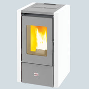 Stufa a pellet moderna compatta con struttura in acciaio 5,53 kW Queen Mignon 6