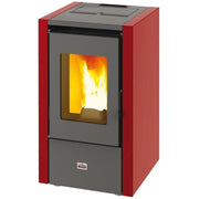 Stufa a pellet moderna compatta con struttura in acciaio 5,53 kW Queen Mignon 6