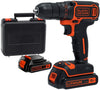 Trapano Avvitatore 18V in valigetta con doppia batteria BLACK+DECKER BDCDC18KB