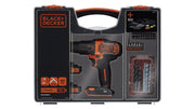 Trapano Avvitatore con valigetta premium contenente doppia batteria + 160 accessori BLACK+DECKER BDCHD18BOA