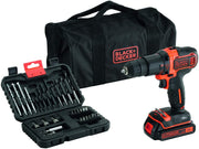 Trapano Avvitatore a Percussione 18V in borsa multiuso con set 32 accessori BLACK+DECKER BDCHD18S32