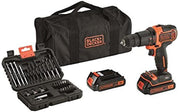 Trapano Avvitatore a Percussione 18V in borsa multiuso con set 32 accessori BLACK+DECKER BDCHD18S32