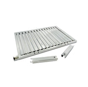 Griglia in acciaio INOX con raccogligrasso per BBQ con piano di cottura 60x40