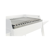 Griglia in acciaio INOX con raccogligrasso per BBQ con piano di cottura 60x40