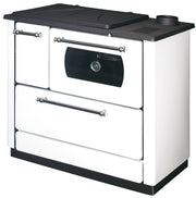 Stufa cucina riscaldamento a legna con forno struttura in acciaio 9,06 kW Popular