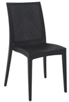 Sedia in resina impilabile effetto rattan Bistrot Grandsoleil