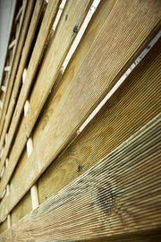 Pannello quadrato 180x180 cm in legno di pino impregnato Barriera frangivento Quadro Lasa