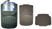 Set Tappeti per Auto universali neri lavabili riciclabili - 4 pezzi in gomma e moquette