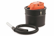 Bidone aspiracenere in metallo ideale per camini stufe a legna e barbecue 15L 600W Nerone