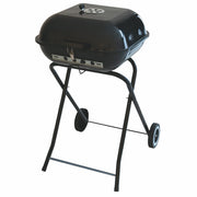 BBQ Barbecue quadrato sistema di areazione su coperchio struttura in metallo 2 ruote per il trasporto BestBQ