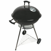 BBQ Barbecue tondo globo con coperchio struttura in metallo griglia in acciaio con ruote