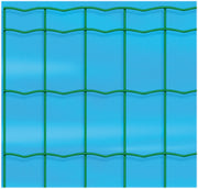 Rete elettrosaldata zincata e plastificata per recinzioni animali con maglia 101,6x50,8 mm Rotolo 25 mt