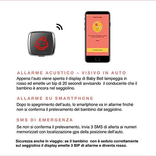 Dispositivo avvisatore anti abbandono per seggiolini auto Baby Bell –  Briconess Business Italia