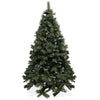 Albero di natale abete verde con pigne e punte argentate struttura ad incastro da terra h225 cm Stoccolma Superior