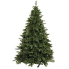 Albero di natale abete folto verde in PVC con struttura ad incastro e base in metallo Courmayeur Superior