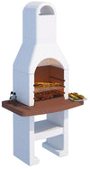 Barbecue prefabbricato in cemento con cappa e griglia Beton Brace