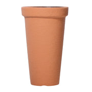 Vaso Kono effetto finta pietra colori nero e terracotta DPC Prosperplast