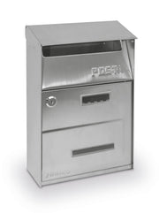 Cassetta postale L22xP11xH32,5 cm Brixo Rugby Inox