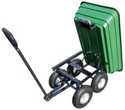 Carrello carriola ribaltabile portata 250 Kg da giardino 4 ruote Green Trolley