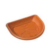 Vaso e sottovaso color terracotta in resina a parete Telcom Ulisse