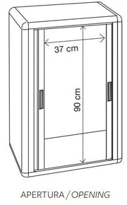 Mobile cabina copri caldaia universale in resina plastica a serrandina Himalaya