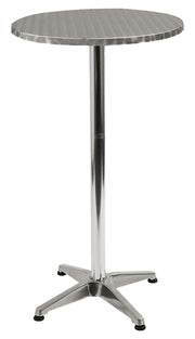 Tavolo Bar alto 110 cm. in alluminio reclinabile Round Up