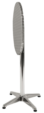 Tavolo Bar alto 110 cm. in alluminio reclinabile Round Up