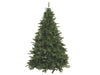 Albero di natale 210 cm abete folto verde in PVC con struttura ad incastro e base in metallo Courmayeur Du Monde