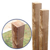 Palo quadrato per recinzioni in legno di pino impregnato autoclavato LASA