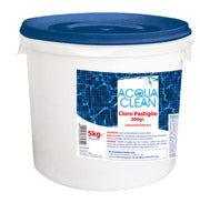 Cloro in pastiglie 200g a scioglimento lento per piscine Acqua Clean