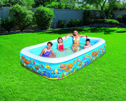 Piscina rettangolare gonfiabile per bambini 305x183xH56 cm.