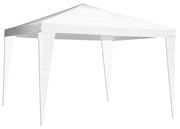 Gazebo 3x3 m in acciaio con telo in polietilene bianco Oasis