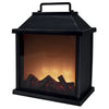 Lanterna decorativa effetto fiamma camino fuoco vivo 32x8.5xh32 cm Santa's House