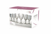 Bicchieri calici vino e in vetro decorato set 6 calici vino 235 ml Syrah