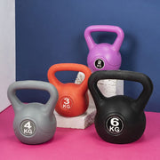 Kettlebell peso da 2Kg con rivestimento rosa antiscivolo