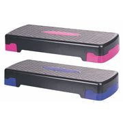 Step board multifunzione fitness doppia altezza per aerobica 68x28 cm