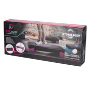 Step board multifunzione fitness doppia altezza per aerobica 68x28 cm