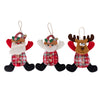 Appendino stile tartan in tessuto h12 cm per alberi e porte Santa's House