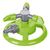 Irrigatore rotante Ø15x8 cm con 3 ugelli smussati e base di supporto rotonda Green