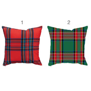 Cuscino natalizio con schiaccianoci e tartan Xmas Tartan