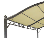 Gazebo in acciaio 3x4 mt da esterno giardino per copertura auto con telo in poliestere Pergola Maxi MKT