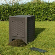 Compostiera composter da giardino finitura Rattan Lt 300 marrone Toomax