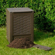 Compostiera composter da giardino finitura Rattan Lt 300 marrone Toomax