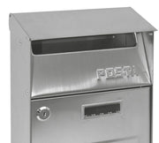 Cassetta postale L22xP11xH32,5 cm Brixo Rugby Inox