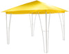 Gazebo da esterno giardino 3x3 mt con struttura in acciaio e telo impermeabile in poliestere giallo Sun Flower