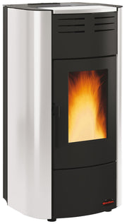 Termostufa a pellet con struttura in acciaio 18,8 kw con telecomando Raffaella 19 idro Nordica Extraflame