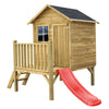 Casetta palafitta in legno gioco da giardino con scivolo Winnie first Wooden chalet